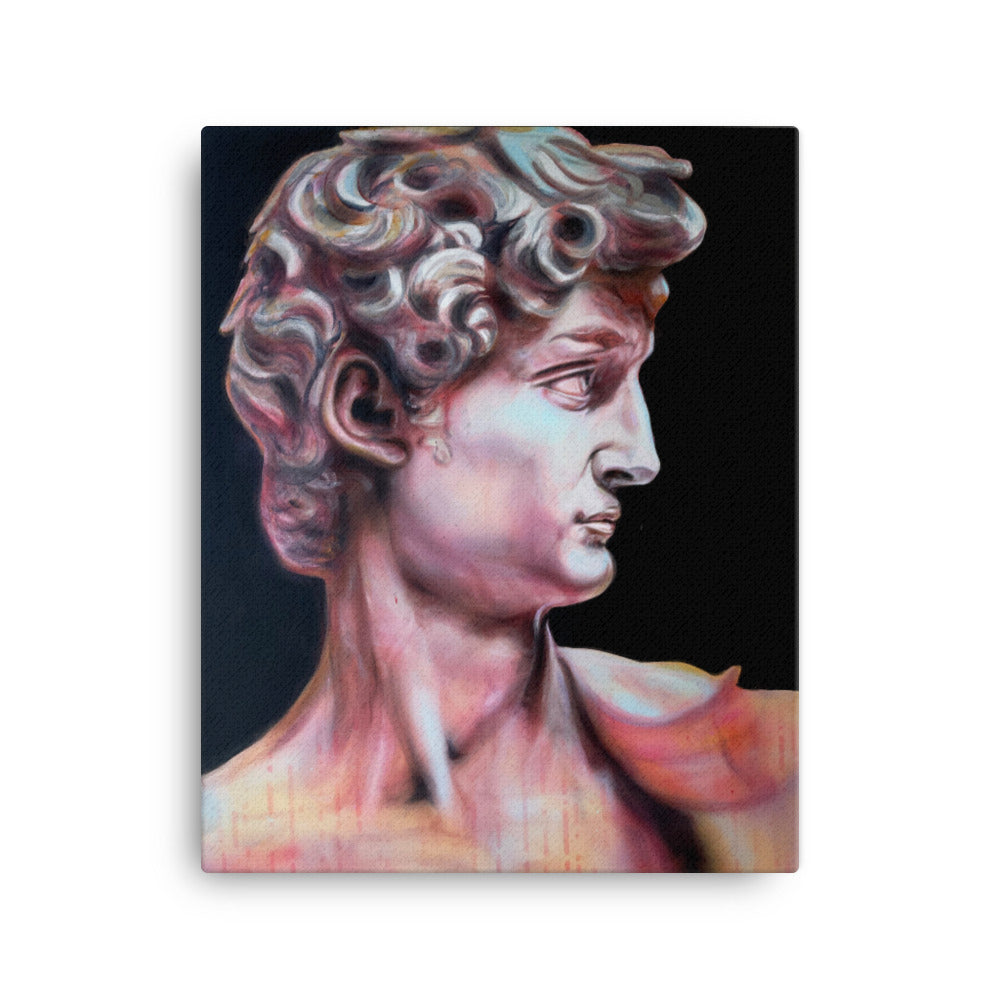 Canvas printed, "My David"