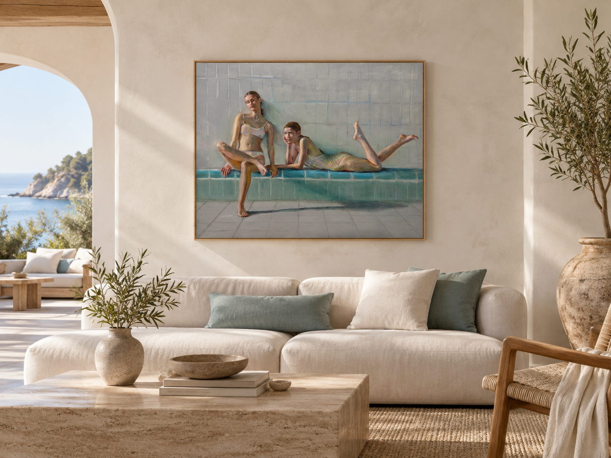 “Bathers at Rest” 30x24 inches on canvas