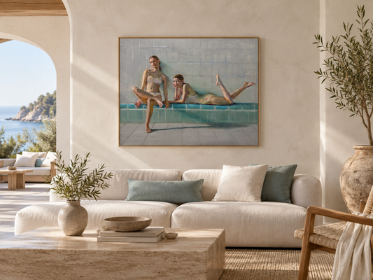 “Bathers at Rest” 30x24 inches on canvas