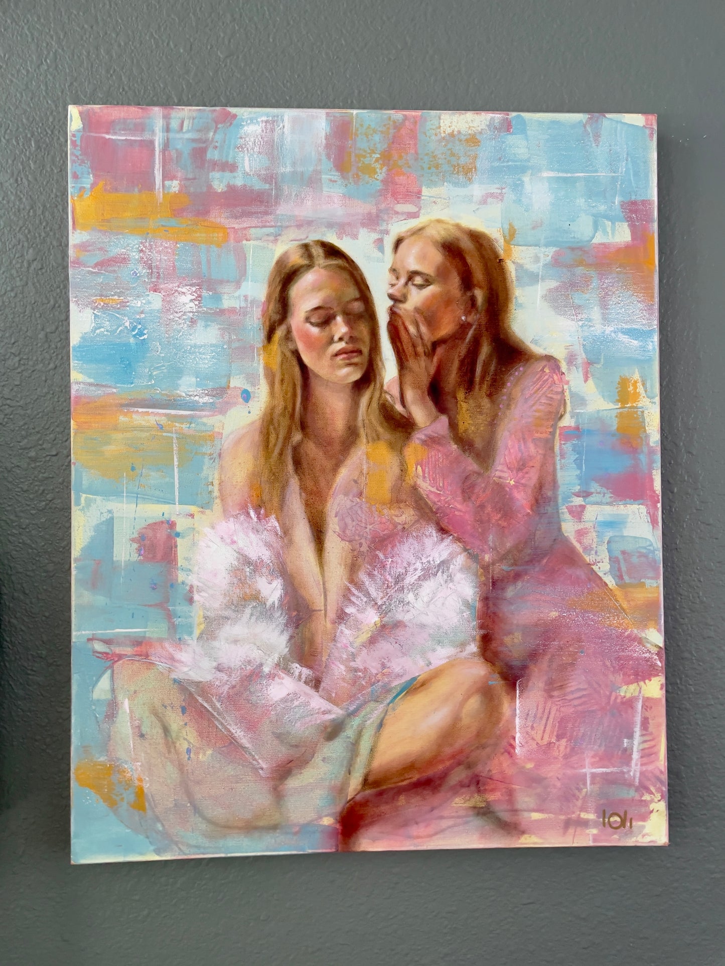 "The Secret" 24x30 inches on Canvas