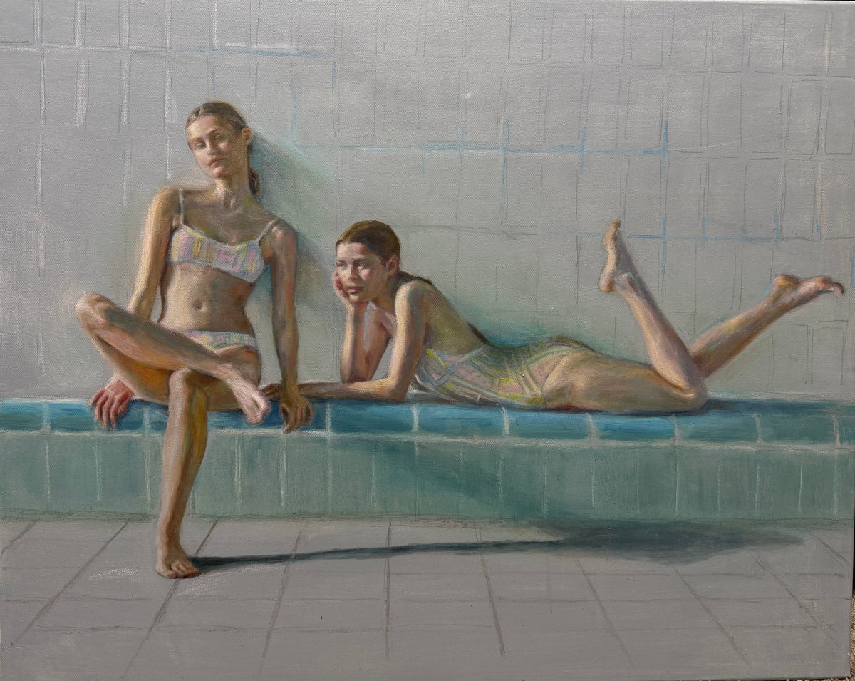“Bathers at Rest” 30x24 inches on canvas