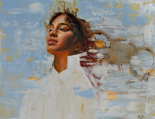 El Porvenir Oil on canvas, 24 × 30 in.