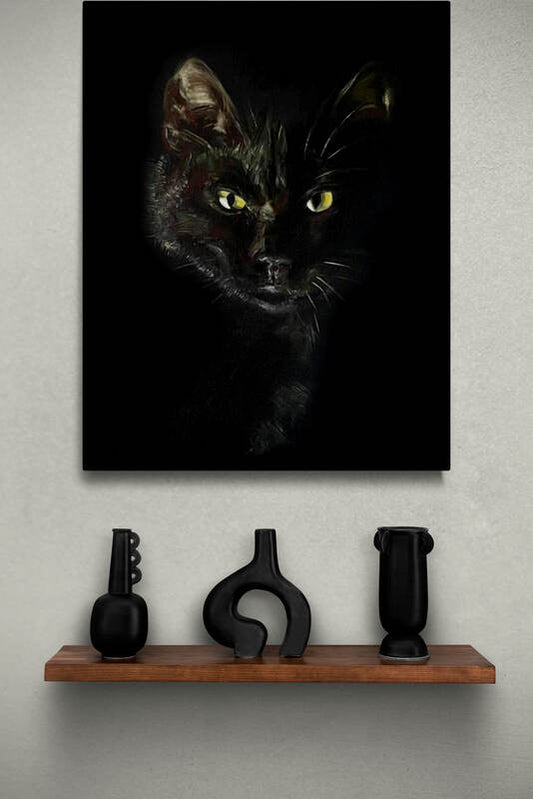 "Lucky Cat" - 16X20 Inches on Canvas