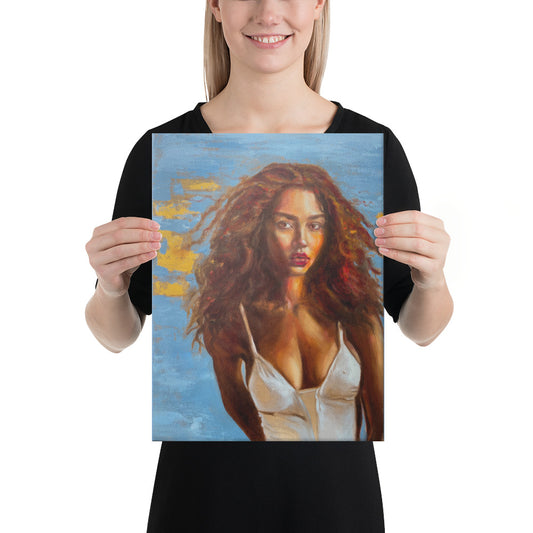 "Piel Morena" Canvas printed