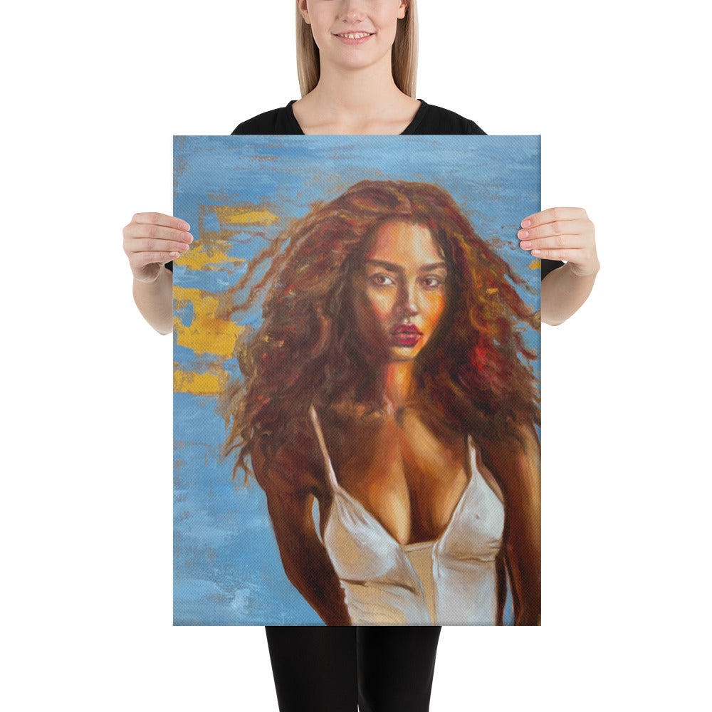 "Piel Morena" Canvas printed