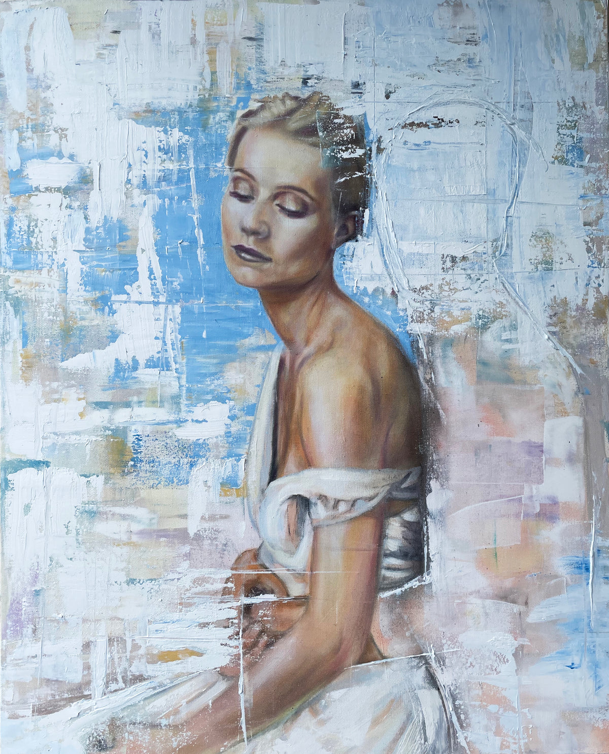 "Wedding day feeling" - 24X30 Inches on Canvas