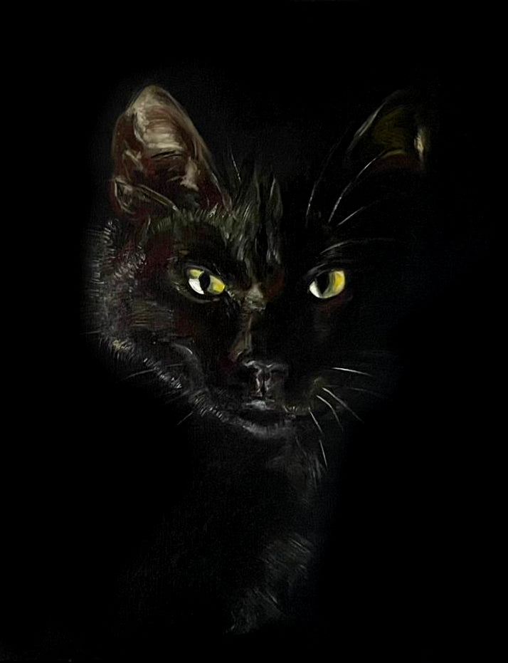 "Lucky Cat" - 16X20 Inches on Canvas